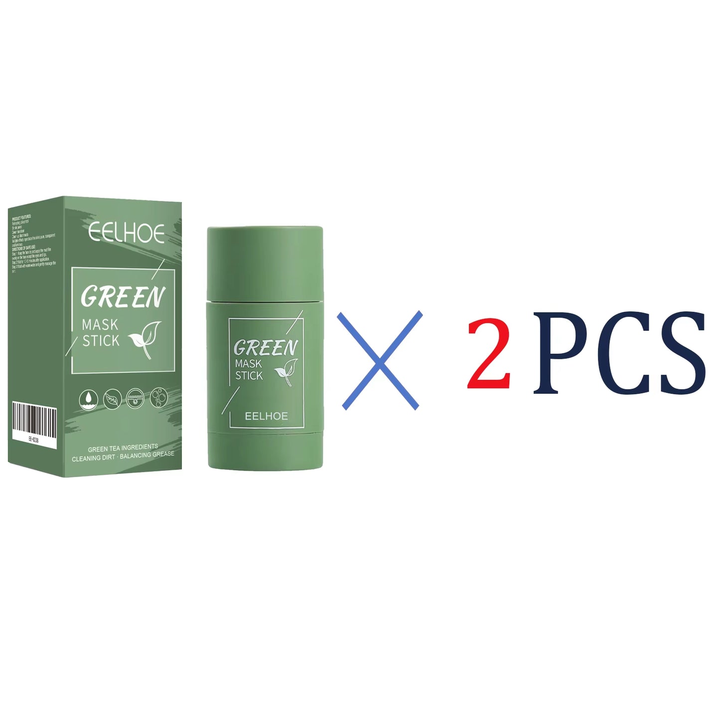 Green Tea Mask Stick Refreshing Oil Control Shrink Pores Green Tea Clean  Reproduce the Skin'S Pure