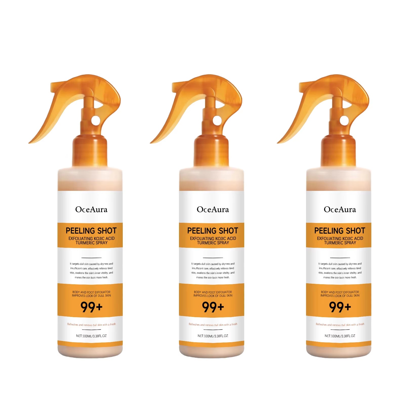 Body Keratin Care Kojic Acid Turmeric Spray Gently Exfoliating Peeling Solution Nourishing Hydrating Skin Care All Skin Types