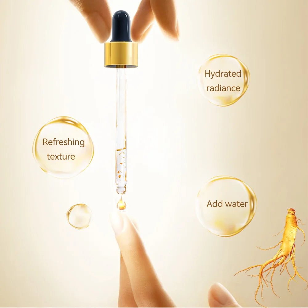Ginseng Essence Polypeptide Anti-Aging Essential Oil Gold Polypeptide anti Wrinkle Essence Tighten Loose Skinreduce Fine Lines