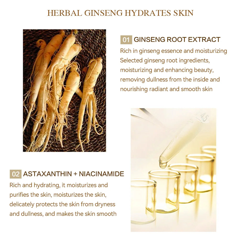 Ginseng Essence Polypeptide Anti-Aging Essential Oil Gold Polypeptide anti Wrinkle Essence Tighten Loose Skinreduce Fine Lines