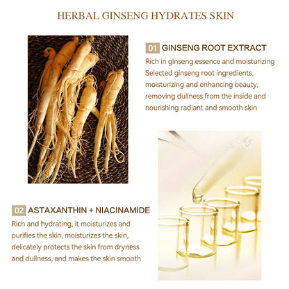 Ginseng Essence Polypeptide Anti-Aging Essential Oil Gold Polypeptide anti Wrinkle Essence Tighten Loose Skinreduce Fine Lines